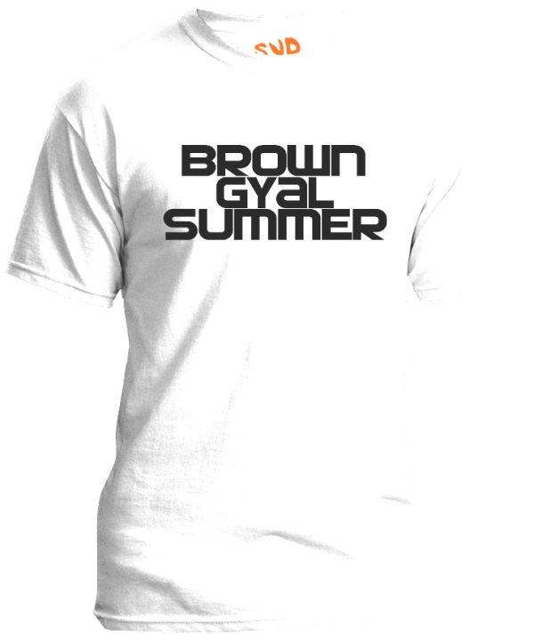 [Pre-Order Sale] Brown Gyal Summer T-Shirt WHITE - BGS